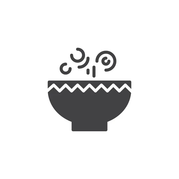 热汤碗向量图标 — 图库矢量图片