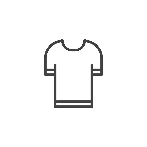 T-shirt icona contorno — Vettoriale Stock