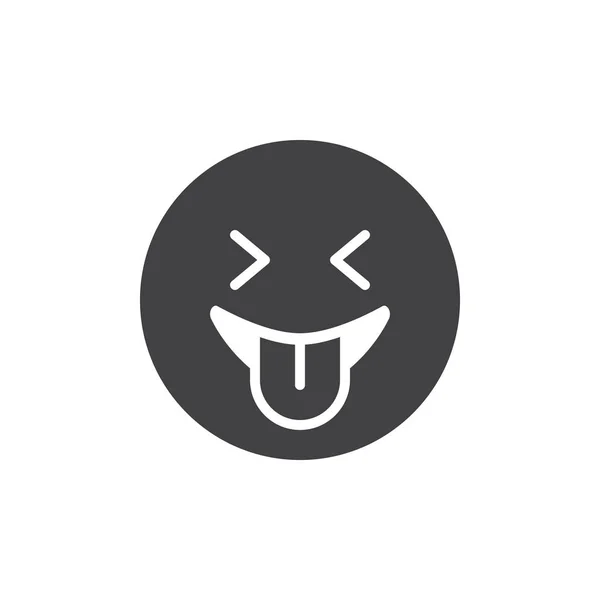 Speelse emoticon vector pictogram — Stockvector