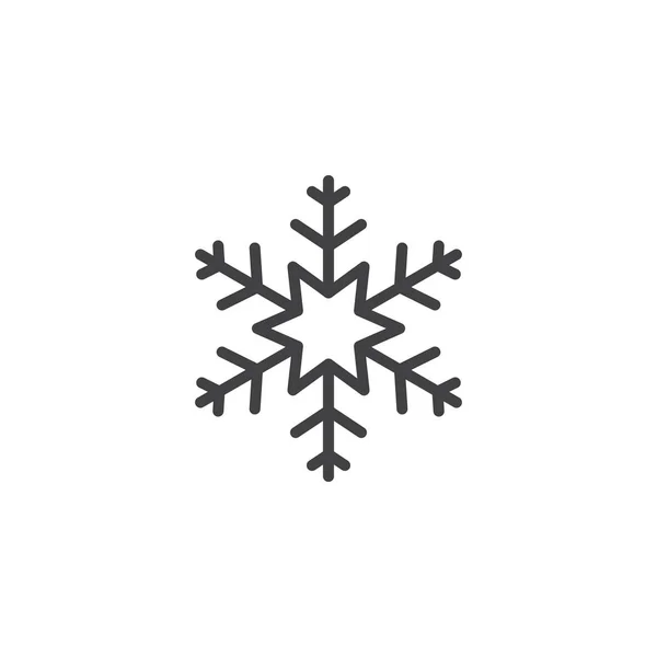 Icono Del Contorno Del Copo Nieve Signo Estilo Lineal Para — Vector de stock