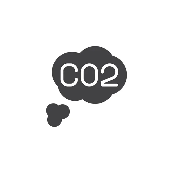Karbon dioksit vektör simgesi — Stok Vektör
