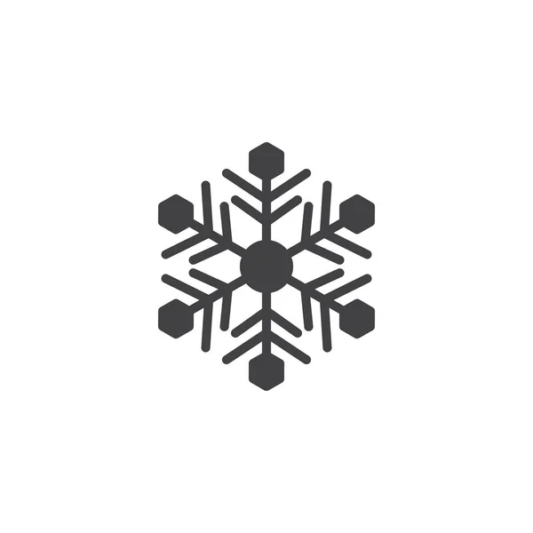 Νιφάδα Χιονιού Εικονίδιο Του Φορέα Γεμάτη Επίπεδη Σημάδι Για Κινητό — Διανυσματικό Αρχείο