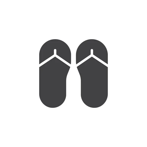 Ikon vektor flip flops - Stok Vektor