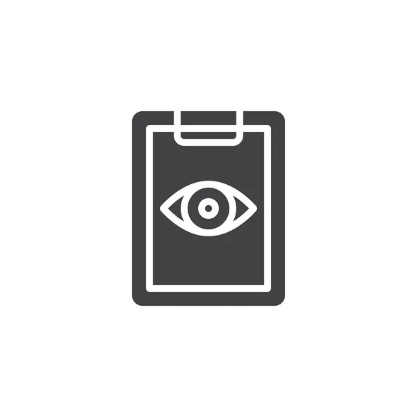 Augentest Vektor Symbol Gefüllte Flache Schilder Für Mobiles Konzept Und — Stockvektor