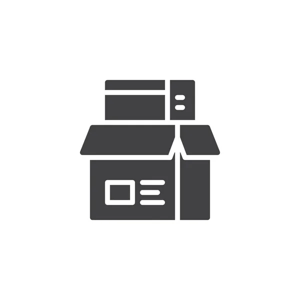 Office box vector icon — Stock Vector