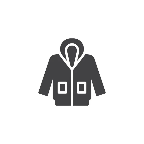 Hoodie jacket vector icon — Stock Vector