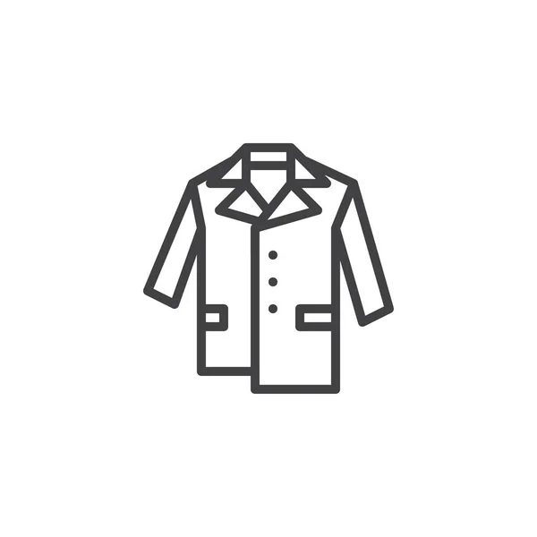 Őszi kabát szerkezeti ikon — Stock Vector