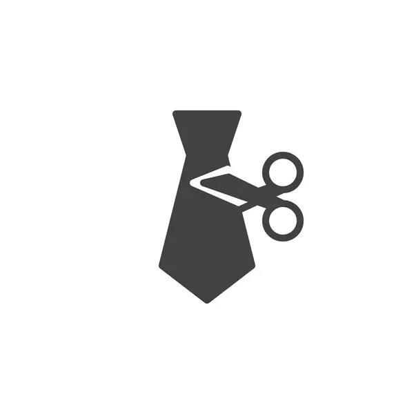 Icono de vector Tie Cut — Vector de stock