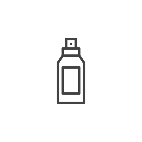 Deodorante bottiglia icona contorno — Vettoriale Stock