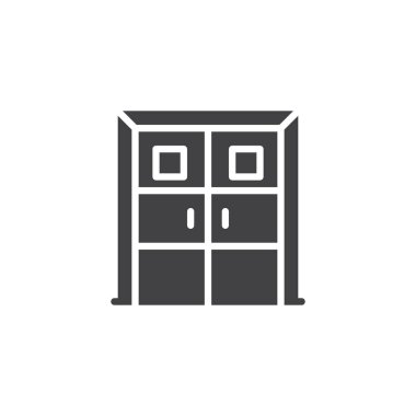 Laboratuvar kapılar vektör simgesi