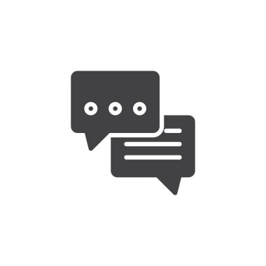 Sohbet iletisi vektör simgesi