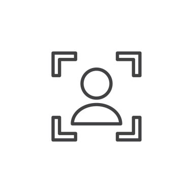 Portre modu anahat simgesini