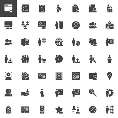 Kullanıcı vector Icons set