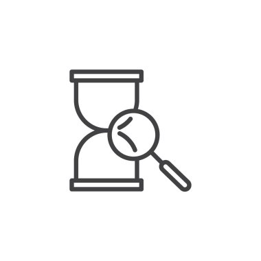 Zaman arama anahat simgesini