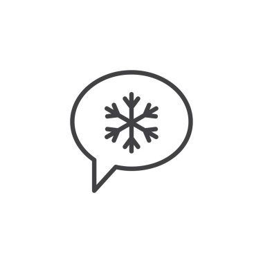 Noel sohbet mesajı anahat simgesini