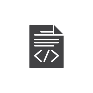 Dosya kodlama vektör simgesi