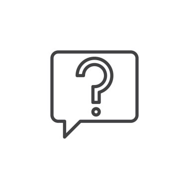 Yardım sohbet anahat simgesi