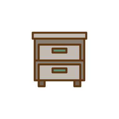 Çekmece doldurulmuş anahat simgesini