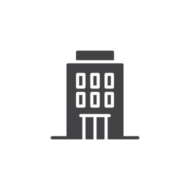 otel binası vektör simgesi