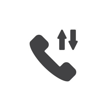 Gelen ve çağrı dışarı vektör simgesi