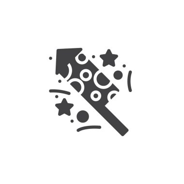 Havai fişek kraker vektör simgesi