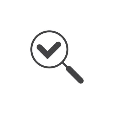 Onay arama vektör simgesi