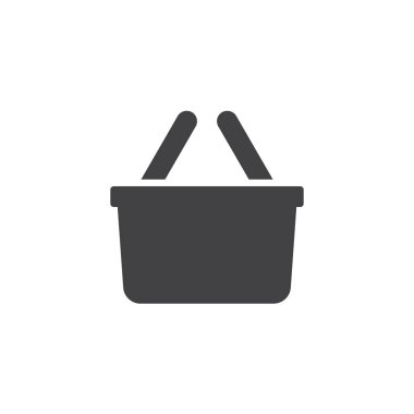 Alışveriş sepeti vektör simgesi