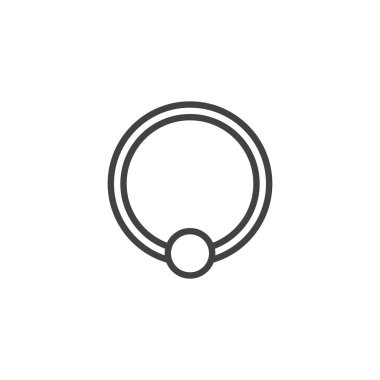 Takı anahat simgesini piercing