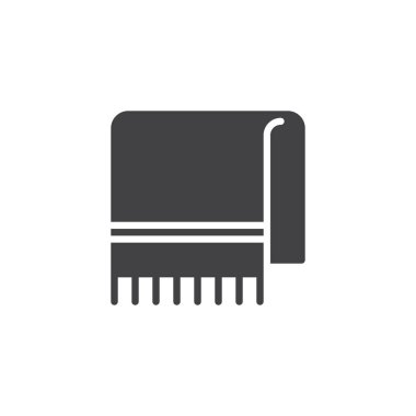 Katlanmış eşarp vektör simgesi