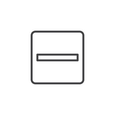 Eksi matematiksel anahat simgesini