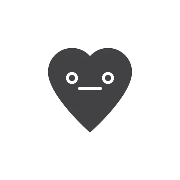 Icona vettoriale emoticon viso neutro — Vettoriale Stock