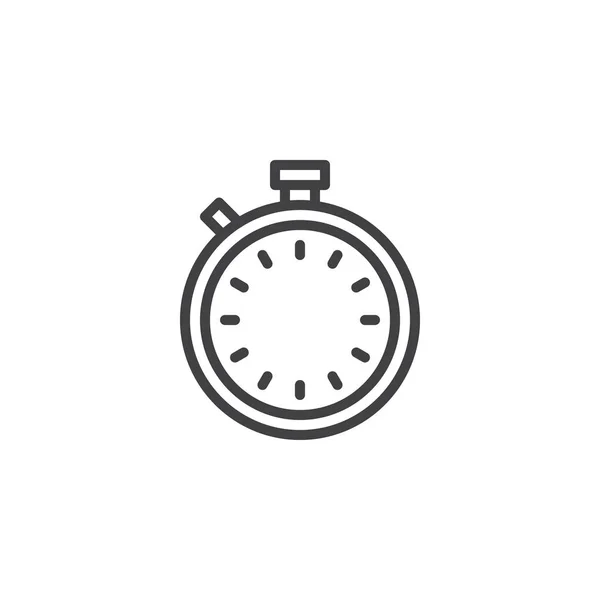 Stopwatch outline icon — Stock Vector