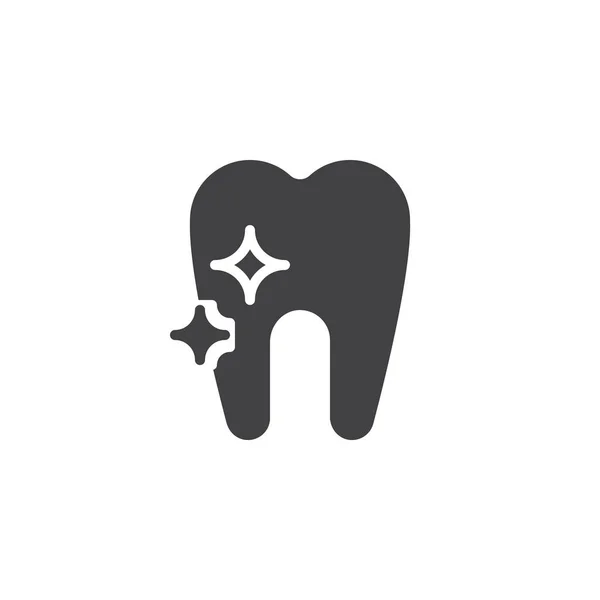 Icône vectorielle dent propre — Image vectorielle