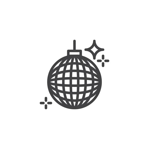 Ícone de esboço de bola de disco — Vetor de Stock