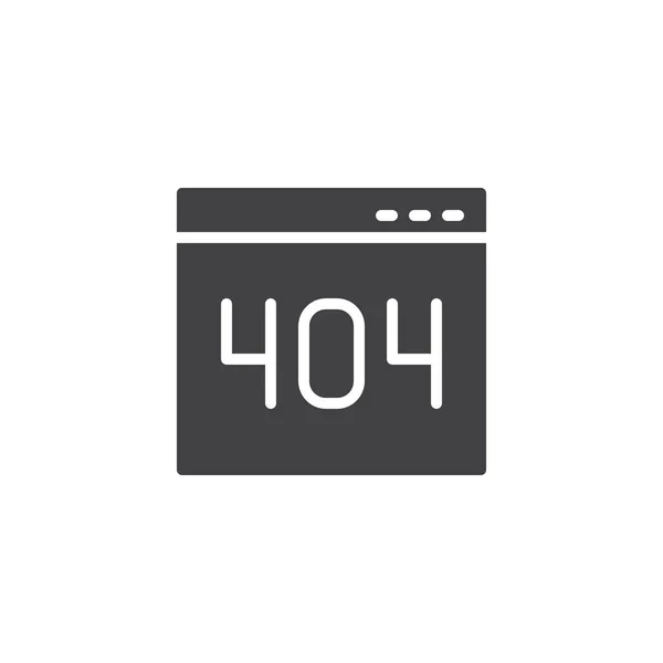 404 error page vector icon — Stock Vector