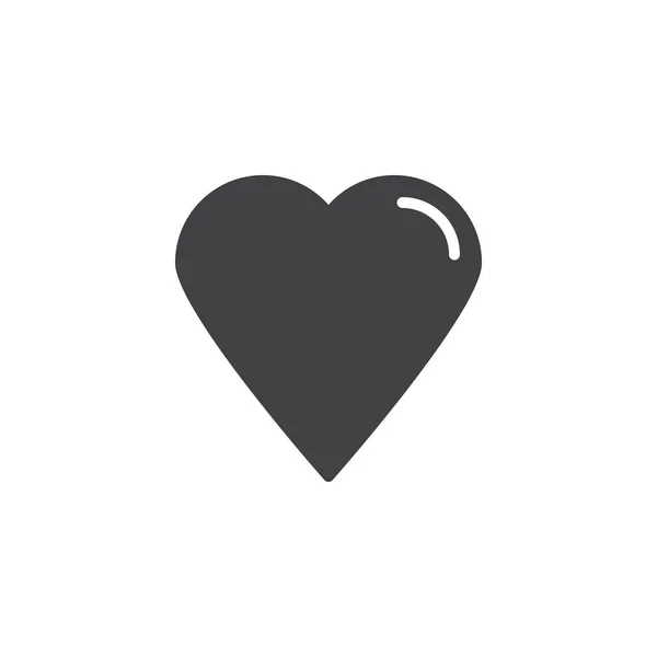 Icono favorito, vector del corazón — Vector de stock