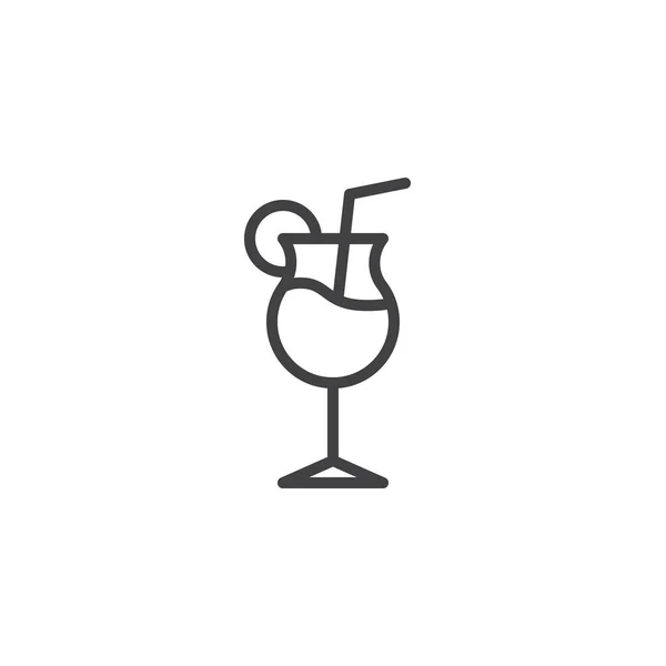 Cocktailglas-Ikone — Stockvektor