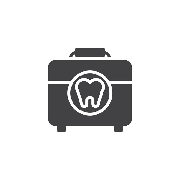 Dentist medical kit vector icon — Stock Vector