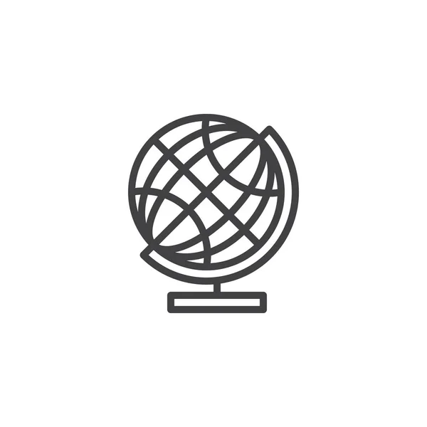 Világ globe szerkezeti ikon — Stock Vector