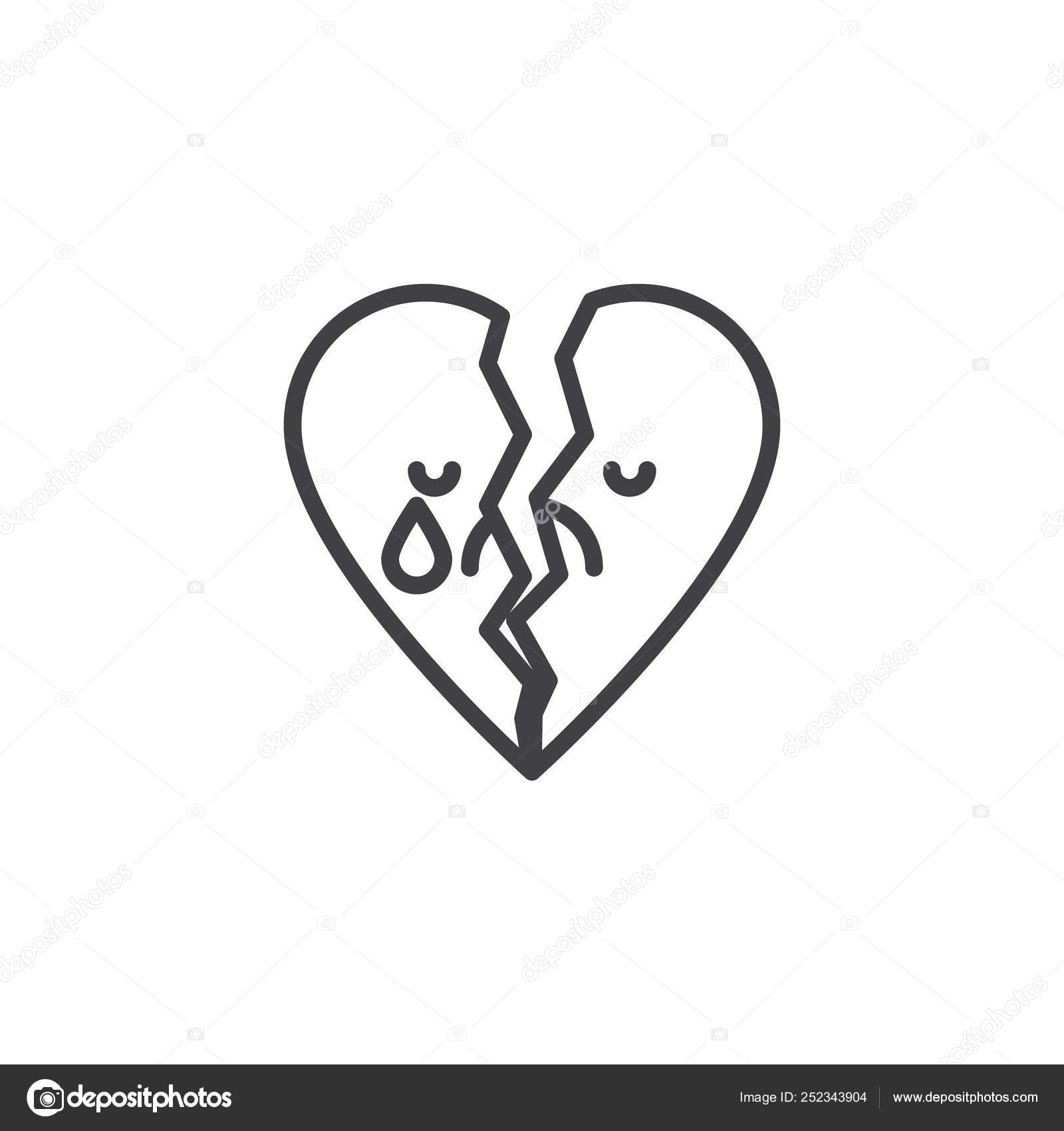 Heart black emoji outline 🖤 Black
