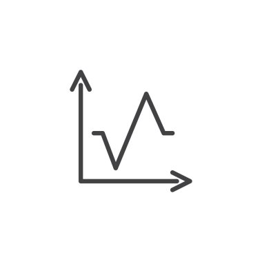 İş grafik anahat simgesi