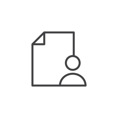 Kullanıcı dosya anahat simgesini