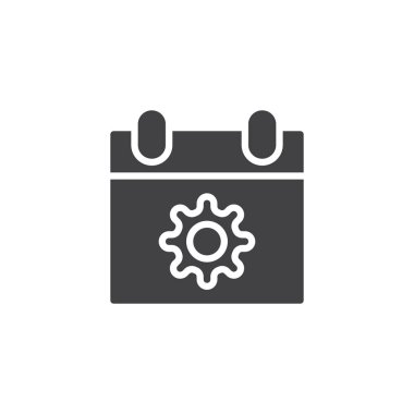 Takvim vektör simge planlama