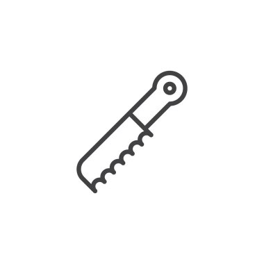 Ekmek bıçağı anahat simgesini