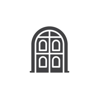 Kemer kapı vektör simgesi