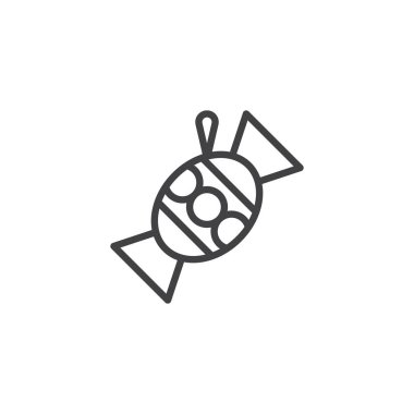 Candy Xmas ağaç oyuncak anahat simgesi