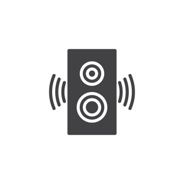Taşınabilir müzik hoparlör vektör simgesi