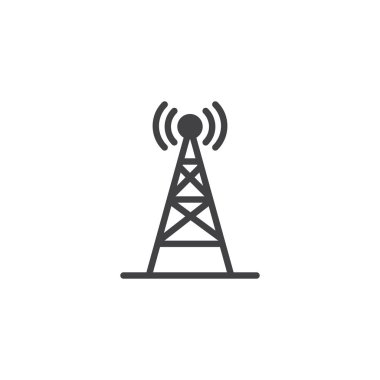 Radyo anten kablosuz vektör simgesi