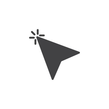 İmleç tıklayarak vektör simgesi