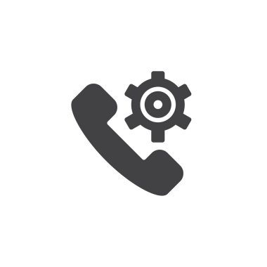 Telefon ayarı vektör simgesi